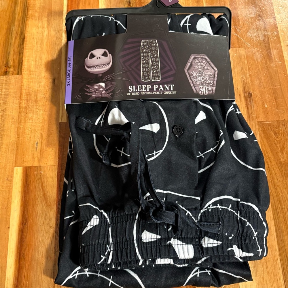 Disney Jack Skeleton The Nightmare Before Christmas Mens Sleep Pants Size 2XL
